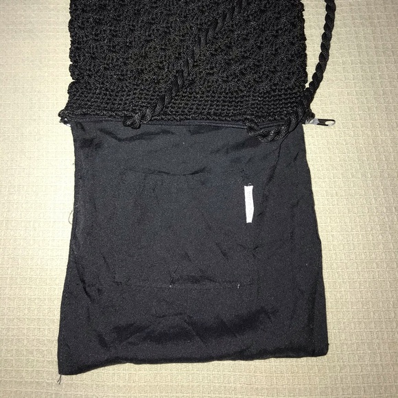 Black Crotchet Purse/Pocketbook - Picture 4 of 8